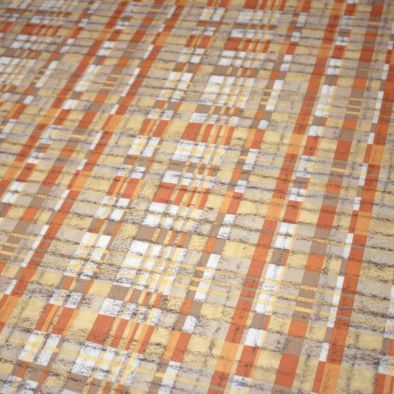 Tissu cotonnade motif PAPIER PEINT SEVENTIES : trois couleurs dispo - tissuspipi.com