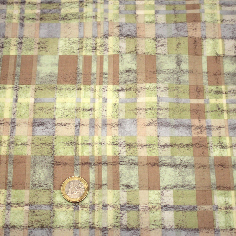 Tissu cotonnade motif PAPIER PEINT SEVENTIES : trois couleurs dispo - tissuspipi.com