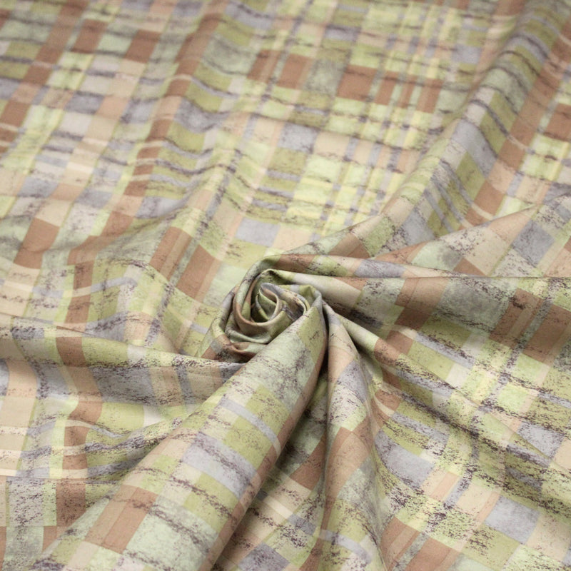 Tissu cotonnade motif PAPIER PEINT SEVENTIES : trois couleurs dispo - tissuspipi.com