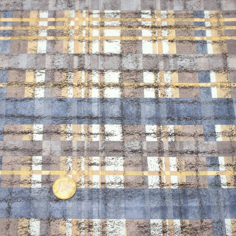 Tissu cotonnade motif PAPIER PEINT SEVENTIES : trois couleurs dispo - tissuspipi.com