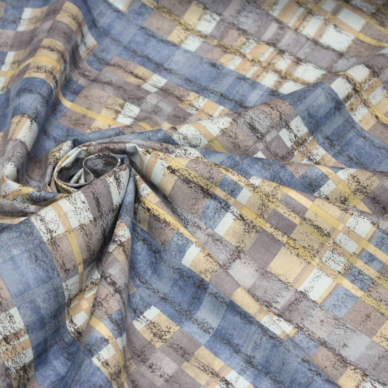 Tissu cotonnade motif PAPIER PEINT SEVENTIES : trois couleurs dispo - tissuspipi.com