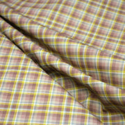 Tissu cotonnade, aux carreaux bleus roses et jaunes - STANDARD 100 OEKO - TEX - tissuspipi.com