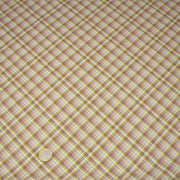 Tissu cotonnade, aux carreaux bleus roses et jaunes - STANDARD 100 OEKO - TEX - tissuspipi.com