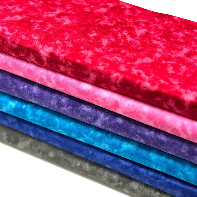 Tissu cotonnade faux - uni marbré pour patchwork & habillement : nombreuses couleurs ! - tissuspipi.com