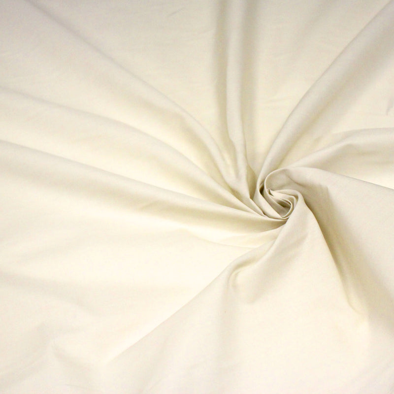 Tissu doublure polycoton écru uni - toile à patron écrue - tissuspipi.com