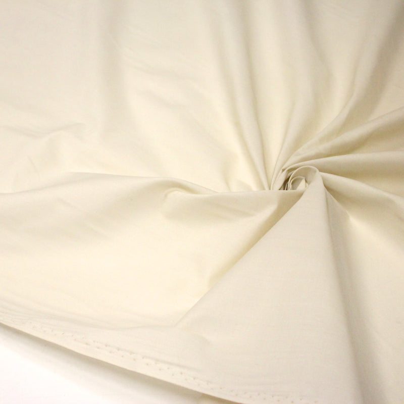 Tissu doublure polycoton écru uni - toile à patron écrue - tissuspipi.com
