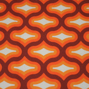 Tissu gabardine coton imprimée motif SEVENTIES, Losange Graphique - STANDARD 100 OEKO - TEX - tissuspipi.com