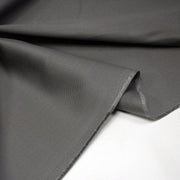 Tissu sergé coton gris uni aux fins fins liserés anthracites - 325gr/m2 - ON DESTOCKE ! - tissuspipi.com