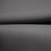 Tissu sergé coton gris uni aux fins fins liserés anthracites - 325gr/m2 - ON DESTOCKE ! - tissuspipi.com