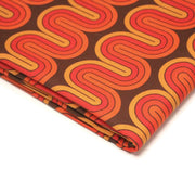 Tissu gabardine coton imprimée motif SEVENTIES, Vagues psychédélique - STANDARD 100 OEKO - TEX - tissuspipi.com