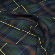 Tissu habillement Tartan motif traditionnel vert, bleu marine, rouge et jaune - OEKO - TEX® - tissuspipi.com