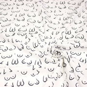 Tissu cotonnade Collection BOOBS : nombreux motifs de seins - STANDARD 100 OEKO - TEX - tissuspipi.com