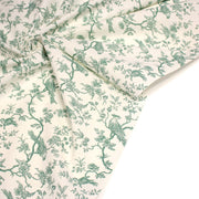 Tissu coton TOILE DE JOUY AUX MESANGES : bleu, vert - OEKO - TEX - tissuspipi.com