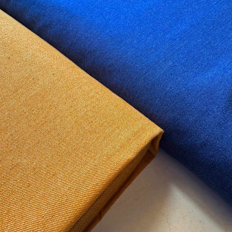 Tissu denim coton élasthanne : nombreuses couleurs - OEKO - TEX STANDARD 100 - tissuspipi.com