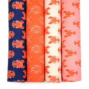 Tissu cotonnade HOMARD vermillon, 4 couleurs disponibles - OEKO-TEX STANDARD 100 - tissuspipi.com