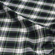 Tissu habillement Tartan carreaux motif traditionnel bleu marine, vert et blanc - OEKO - TEX® - tissuspipi.com