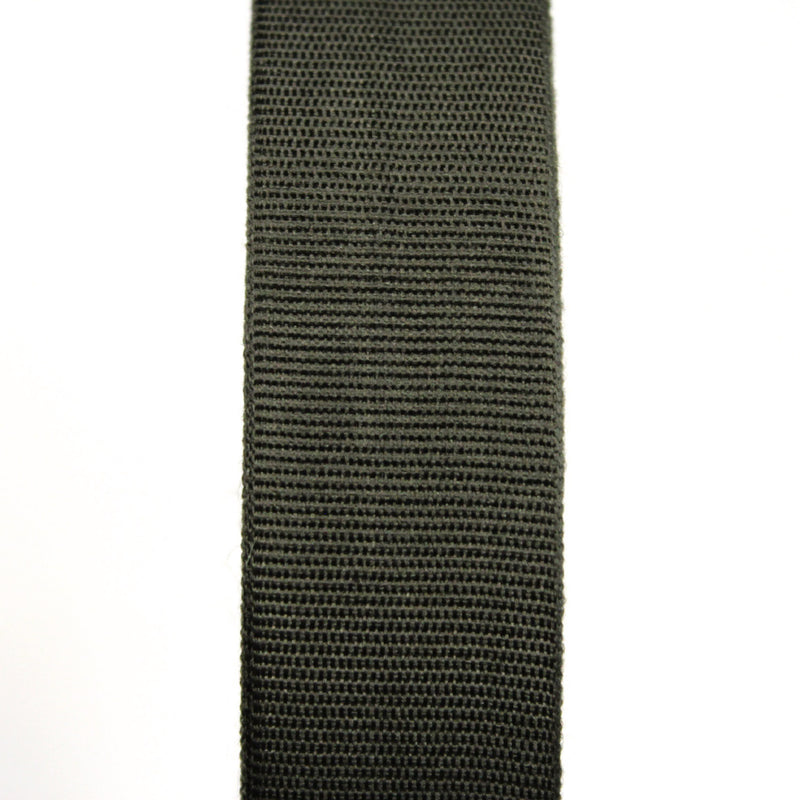 Ruban gros grain vert kaki 25mm - Galette de 50 mètres - Fabrication française - tissuspipi.com