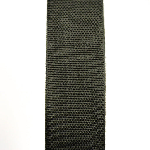 Ruban gros grain vert kaki 25mm - Galette de 50 mètres - Fabrication française - tissuspipi.com