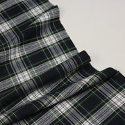 Tissu habillement Tartan carreaux motif traditionnel bleu marine, vert et blanc - OEKO - TEX® - tissuspipi.com