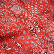Tissu cotonnade, motif BANDANA paisley : rouge / bleu / vert - OEKO - TEX STANDARD 100 - tissuspipi.com