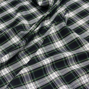 Tissu habillement Tartan carreaux motif traditionnel bleu marine, vert et blanc - OEKO - TEX® - tissuspipi.com
