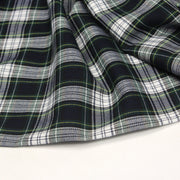 Tissu habillement Tartan carreaux motif traditionnel bleu marine, vert et blanc - OEKO - TEX® - tissuspipi.com