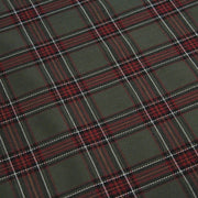 Tissu habillement Tartan carreaux motif traditionnel vert kaki noir et bordeaux - OEKO - TEX® - tissuspipi.com