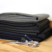 Tissu drap de laine 460gr/m2 de fabrication italienne : bleu nuit, gris anthracite, gris souris - tissuspipi.com