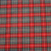 Tissu habillement Tartan carreaux motif traditionnel rouge, vert et gris - OEKO - TEX® - tissuspipi.com