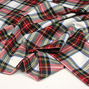 Tissu habillement Tartan motif traditionnel rouge, blanc, jaune, noir et vert - OEKO - TEX - tissuspipi.com