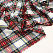 Tissu habillement Tartan motif traditionnel rouge, blanc, jaune, noir et vert - OEKO - TEX - tissuspipi.com