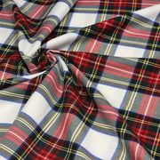 Tissu habillement Tartan motif traditionnel rouge, blanc, jaune, noir et vert - OEKO - TEX - tissuspipi.com