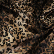 Tissu Velours imprimé motif LEOPARD aux couleurs fauves - tissuspipi.com