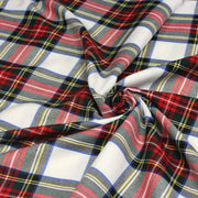 Tissu habillement Tartan motif traditionnel rouge, blanc, jaune, noir et vert - OEKO - TEX - tissuspipi.com