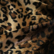 Tissu Velours imprimé motif LEOPARD aux couleurs fauves - tissuspipi.com