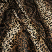 Tissu Velours imprimé motif LEOPARD aux couleurs fauves - tissuspipi.com