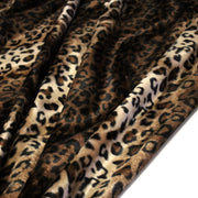Tissu Velours imprimé motif LEOPARD aux couleurs fauves - tissuspipi.com
