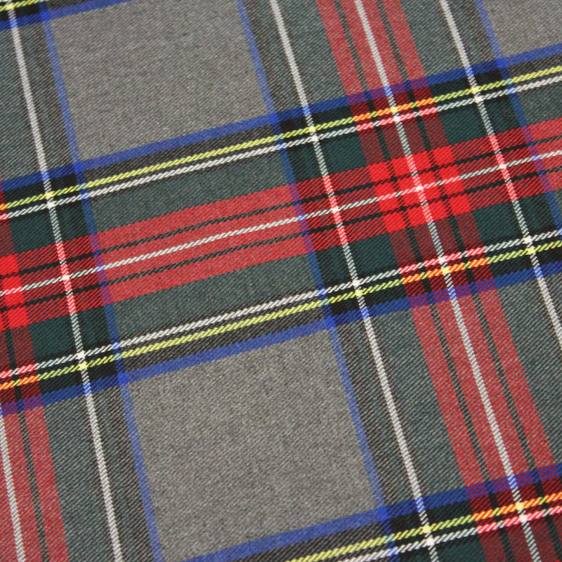 Tissu habillement Tartan motif traditionnel rouge, gris, jaune, noir et vert - OEKO - TEX® - tissuspipi.com