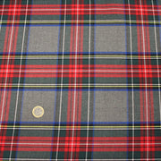 Tissu habillement Tartan motif traditionnel rouge, gris, jaune, noir et vert - OEKO - TEX® - tissuspipi.com