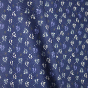 Tissu de Noël cotonnade bleu aux sapins blancs & blancs, étoiles grises - STANDARD 100 OEKO - TEX - tissuspipi.com