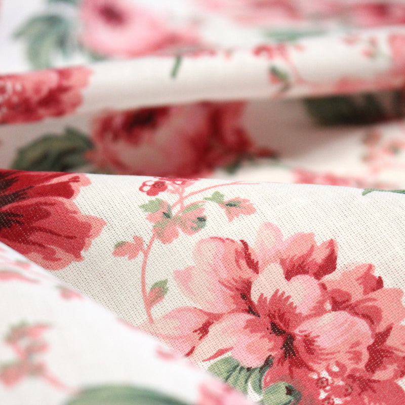 Tissu cotonnade ROSEWOOD, motif britannique fleuri, nombreuses couleurs - OEKO - TEX STANDARD 100 - tissuspipi.com