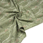 Tissu cotonnade vert aux ours dans les arbres, collection AUTOMNE - STANDARD 100 OEKO - TEX - tissuspipi.com