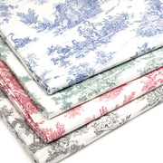 Tissu coton renforcé TOILE DE JOUY grande largeur 280cm : bleu, rouge, vert, gris - OEKO - TEX - tissuspipi.com