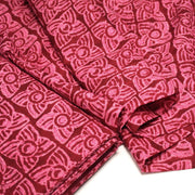 Tissu coton fin imprimé INDIENNES, rose fuchsia aux fleurs géométriques roses – STANDARD 100 OEKO - TEX - tissuspipi.com