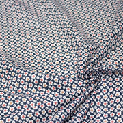 Tissu cotonnade fleurs japonaises géométriques : bleu, jaune, vert, rouge - OEKO - TEX - tissuspipi.com
