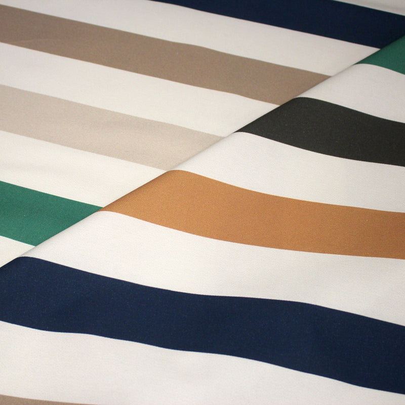 Tissu gabardine coton LARGES RAYURES : nombreuses couleurs ! - STANDARD 100 OEKO - TEX - tissuspipi.com