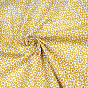 Tissu cotonnade fleurs japonaises géométriques : bleu, jaune, vert, rouge - OEKO - TEX - tissuspipi.com