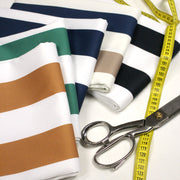 Tissu gabardine coton LARGES RAYURES : nombreuses couleurs ! - STANDARD 100 OEKO - TEX - tissuspipi.com