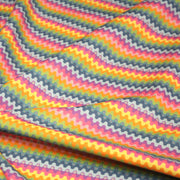 Tissu cotonnade aux vaguelettes multicolores - OEKO - TEX - tissuspipi.com