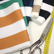 Tissu gabardine coton LARGES RAYURES : nombreuses couleurs ! - STANDARD 100 OEKO - TEX - tissuspipi.com